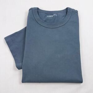 American Giant Everest Ultra Heavyweight Cotton Tee Shirt Large Blue